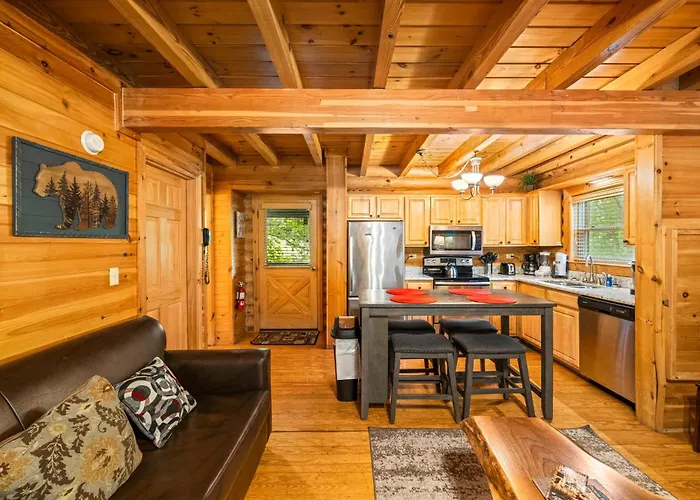 Alpenhaus Cozy Log Cabin - 2 Bedrooms, Hot Tub, Amazing Location!